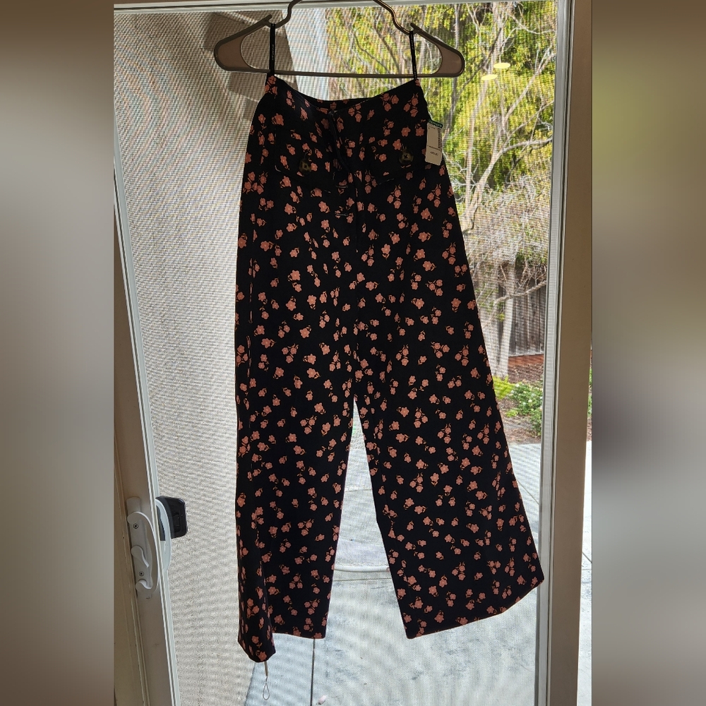 NWT self portrait wideleg floral pants